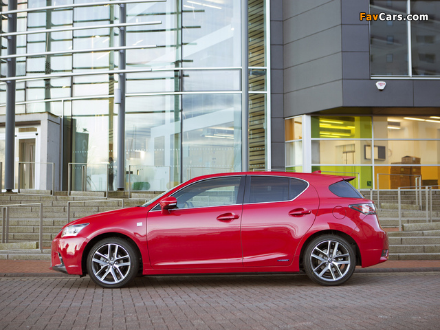 Lexus CT 200h F-Sport UK-spec 2014 images (640 x 480)