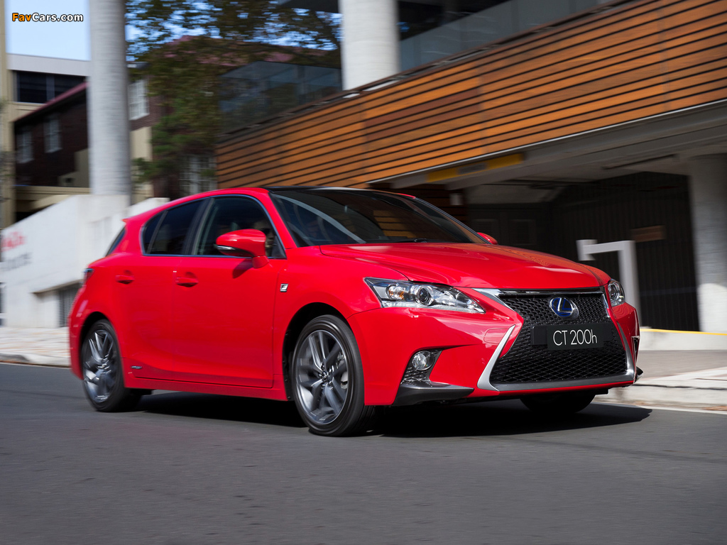 Lexus CT 200h F-Sport AU-spec 2014 images (1024 x 768)