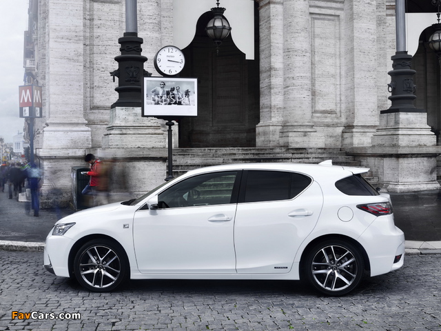 Lexus CT 200h F-Sport EU-spec 2014 photos (640 x 480)