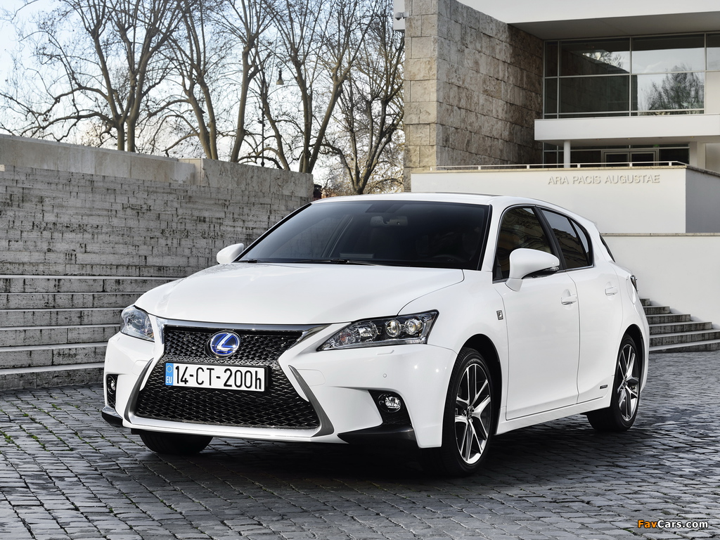 Lexus CT 200h F-Sport EU-spec 2014 photos (1024 x 768)