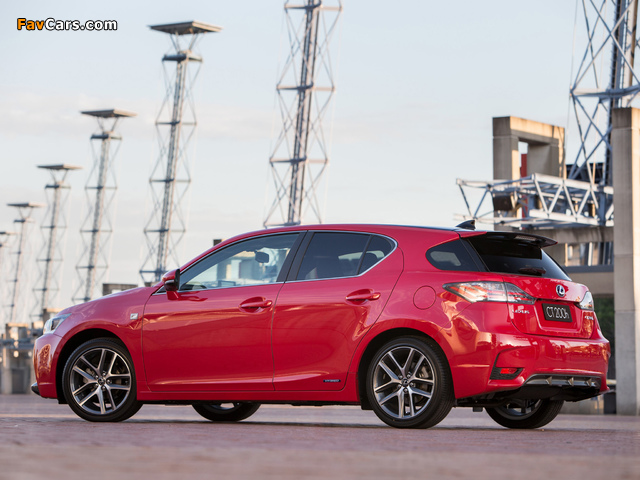 Lexus CT 200h F-Sport AU-spec 2014 wallpapers (640 x 480)