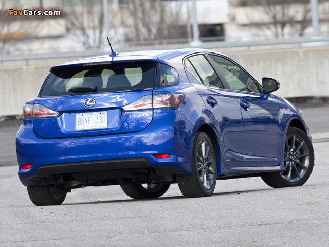 Lexus CT 200h F-Sport 2011–14 wallpapers (640 x 480)