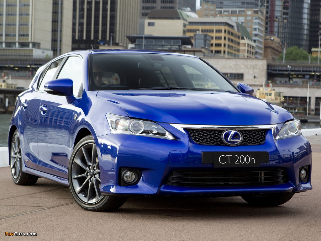 Lexus CT 200h F-Sport AU-spec 2011–14 wallpapers (1024 x 768)