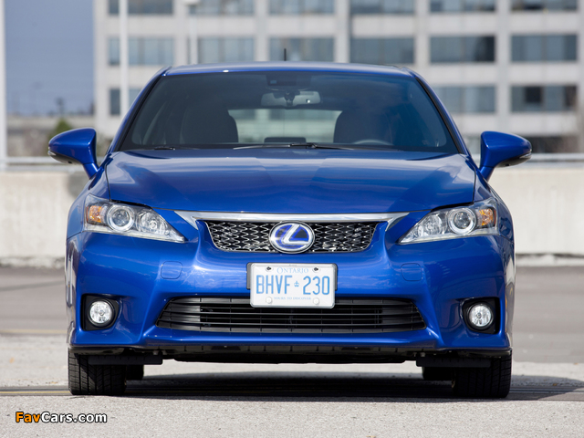 Lexus CT 200h F-Sport 2011–14 wallpapers (640 x 480)