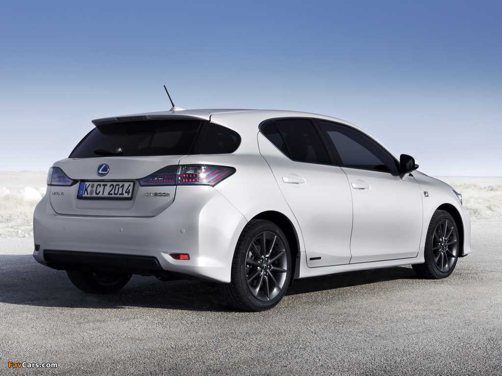 Lexus CT 200h F-Sport EU-spec 2011–14 wallpapers (1024 x 768)