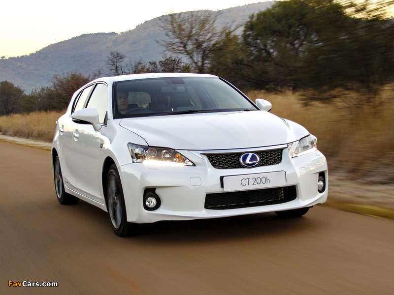 Lexus CT 200h F-Sport ZA-spec 2011–14 wallpapers (800 x 600)