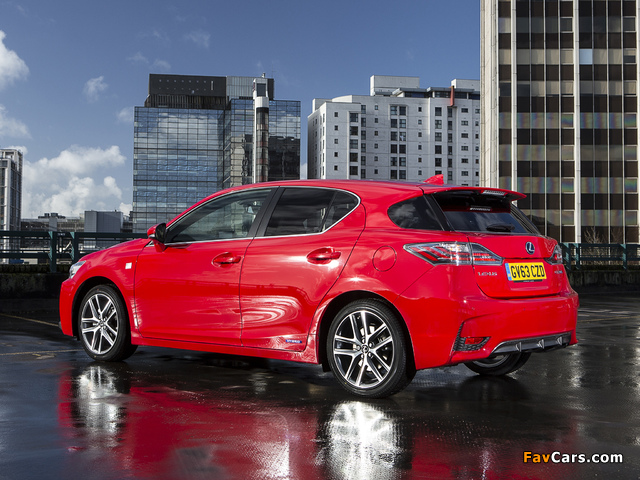 Lexus CT 200h F-Sport UK-spec 2014 wallpapers (640 x 480)