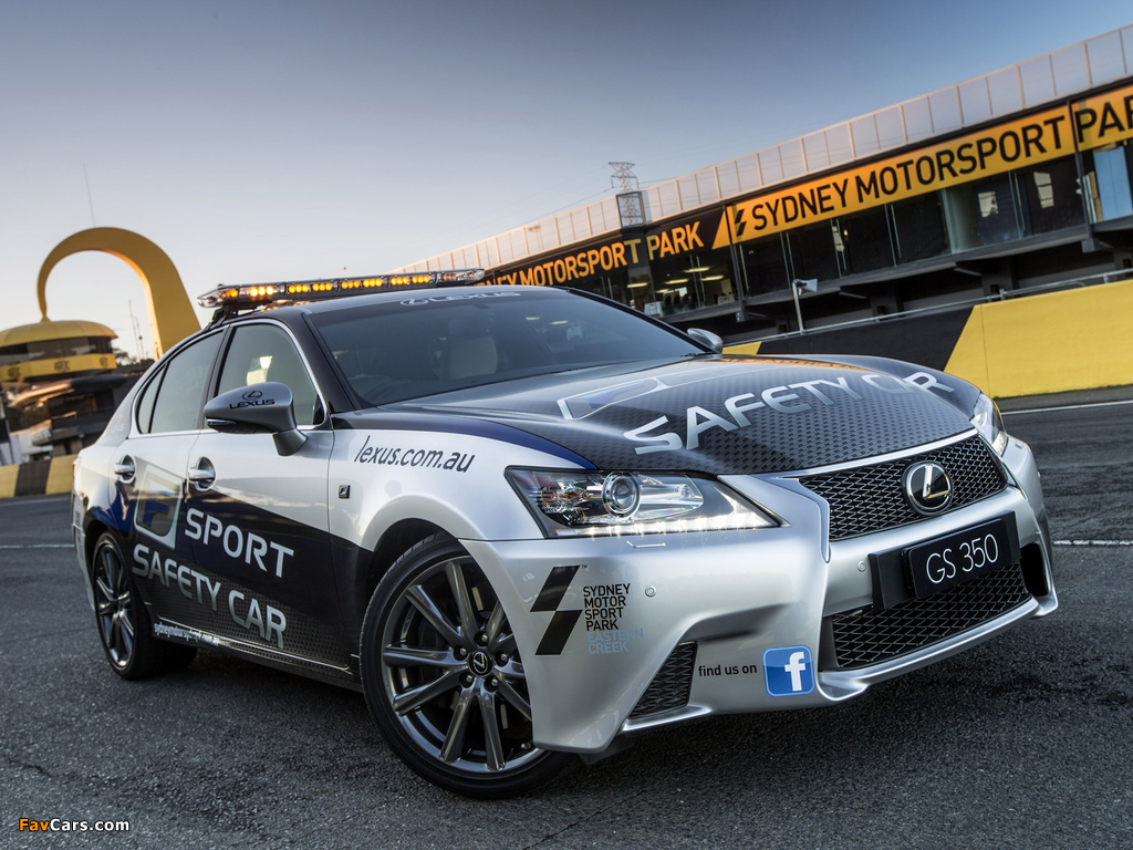 Images of Lexus GS 350 F-Sport Safety Car 2012 (1024 x 768)