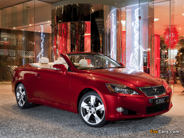 Images of Lexus IS 250C AU-spec (XE20) 2010–11 (640 x 480)