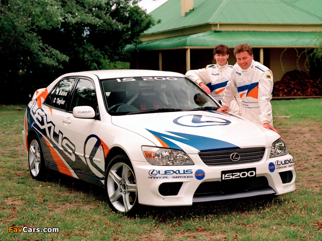 Lexus IS 200 Race Car (XE10) 1999–2005 wallpapers (640 x 480)