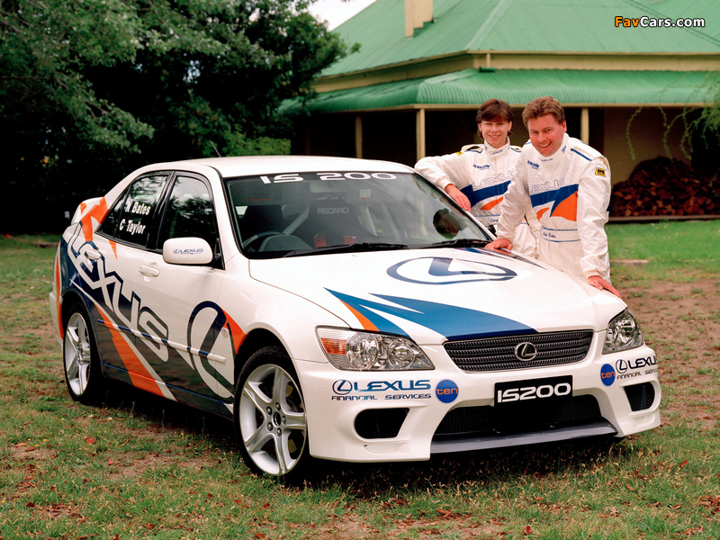Lexus IS 200 Race Car (XE10) 1999–2005 wallpapers (800 x 600)