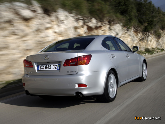 Lexus IS 250 EU-spec (XE20) 2005–08 wallpapers (640 x 480)