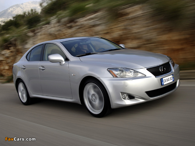 Lexus IS 250 (XE20) 2005–08 wallpapers (640 x 480)