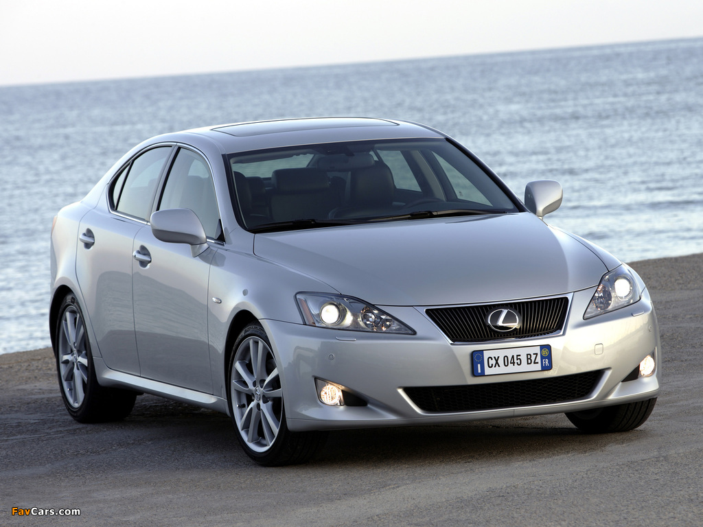 Lexus IS 250 EU-spec (XE20) 2005–08 wallpapers (1024 x 768)