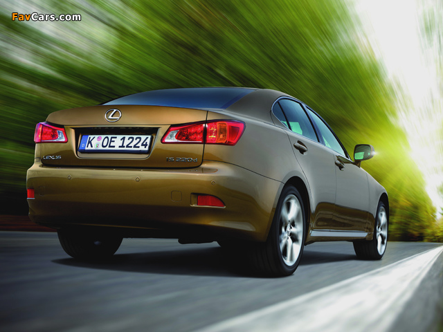 Lexus IS 220d (XE20) 2008–10 photos (640 x 480)