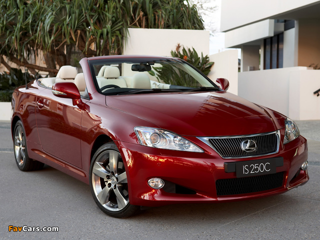 Lexus IS 250C AU-spec (XE20) 2010–11 photos (640 x 480)