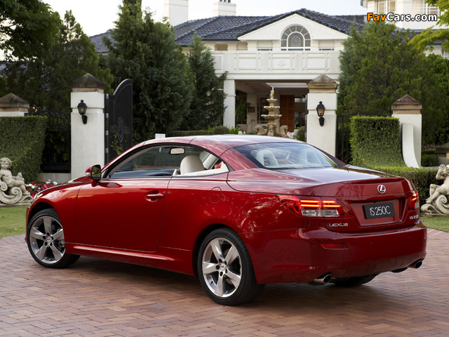 Lexus IS 250C AU-spec (XE20) 2010–11 pictures (640 x 480)