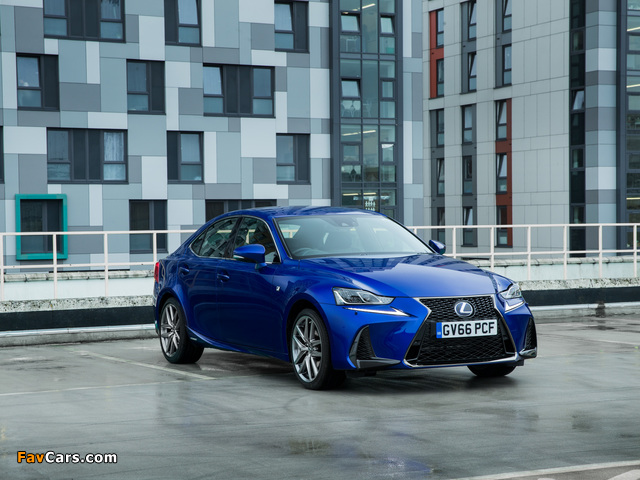 Lexus IS 300h F SPORT UK-spec 2016 pictures (640 x 480)