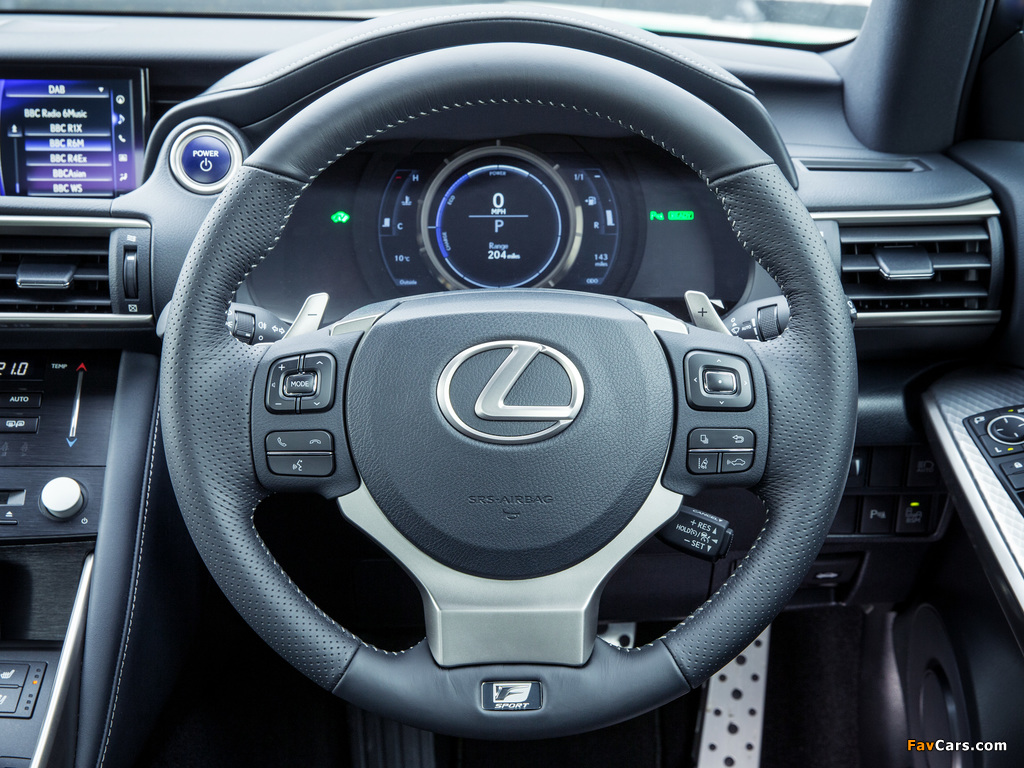 Lexus IS 300h F SPORT UK-spec 2016 pictures (1024 x 768)