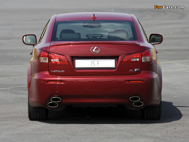 Pictures of Lexus IS F EU-spec (XE20) 2008–10 (640 x 480)