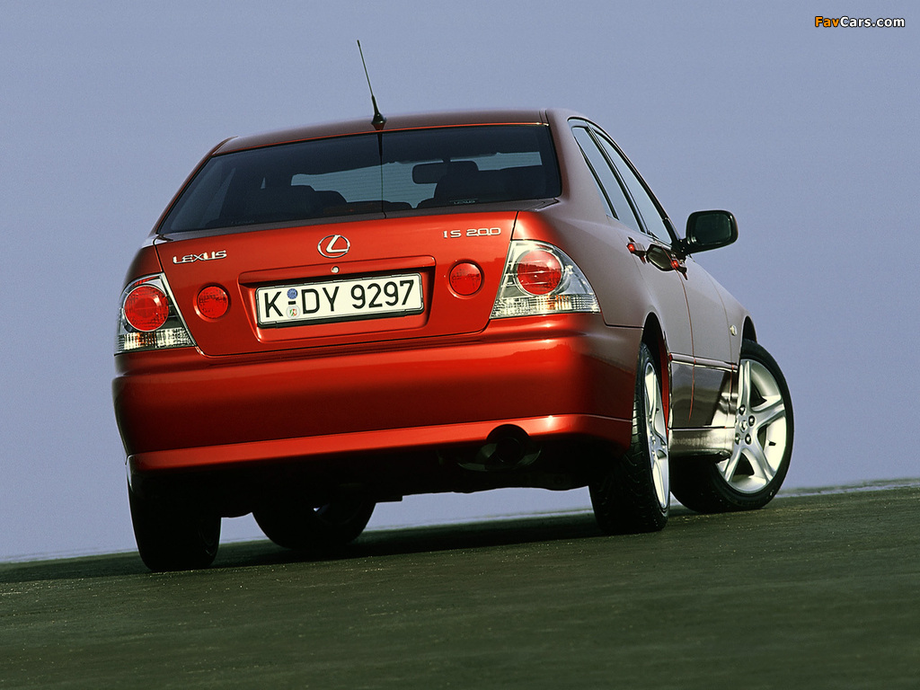 Lexus IS 200 (XE10) 1999–2005 wallpapers (1024 x 768)
