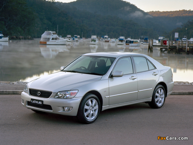Lexus IS 200 AU-spec (XE10) 1999–2005 wallpapers (640 x 480)