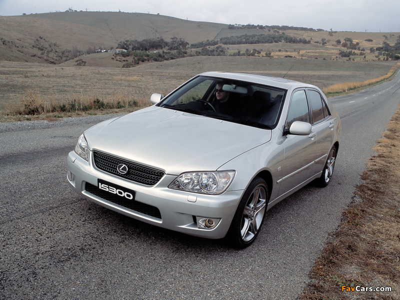 Lexus IS 300 AU-spec (XE10) 2001–05 wallpapers (800 x 600)