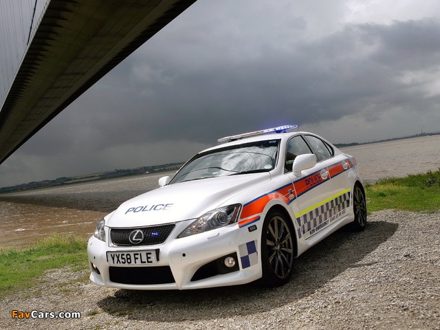 Lexus IS F Police (XE20) 2008–10 wallpapers (640 x 480)