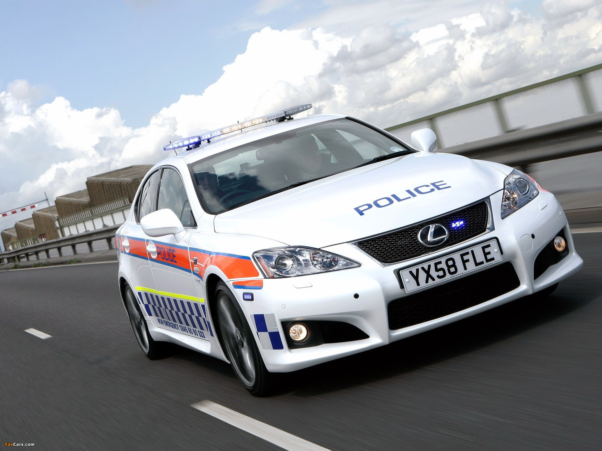 Lexus IS F Police (XE20) 2008–10 wallpapers (2048 x 1536)