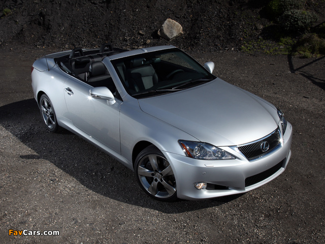 Lexus IS 350C (XE20) 2009–10 wallpapers (640 x 480)