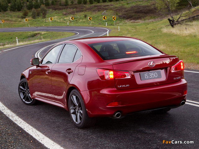 Lexus IS 350 F-Sport AU-spec (XE20) 2010–13 wallpapers (640 x 480)