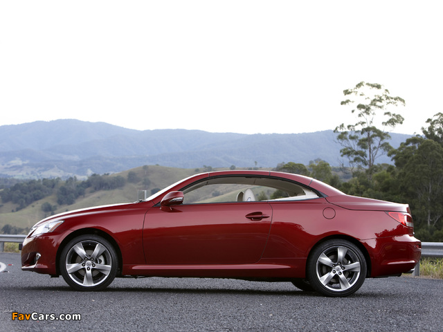 Lexus IS 250C AU-spec (XE20) 2010–11 wallpapers (640 x 480)