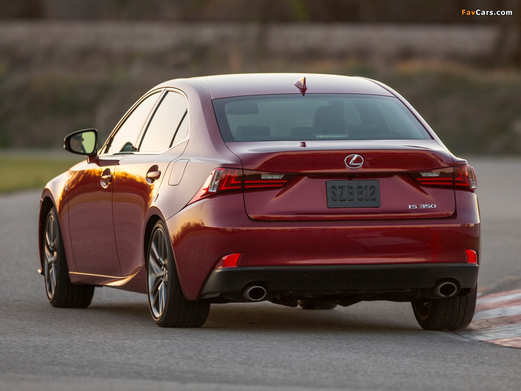 Lexus IS 350 F-Sport (XE30) 2013 wallpapers (1024 x 768)