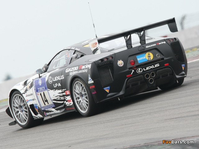 GAZOO Racing Lexus LF-A 24-hour Nürburgring 2009–12 images (640 x 480)