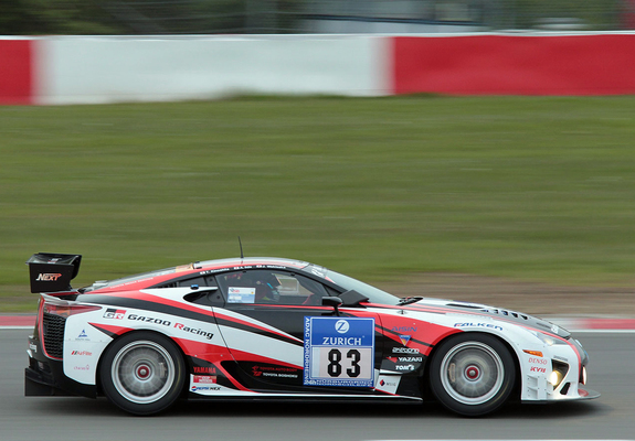 GAZOO Racing Lexus LF-A 24-hour Nürburgring 2009–12 photos