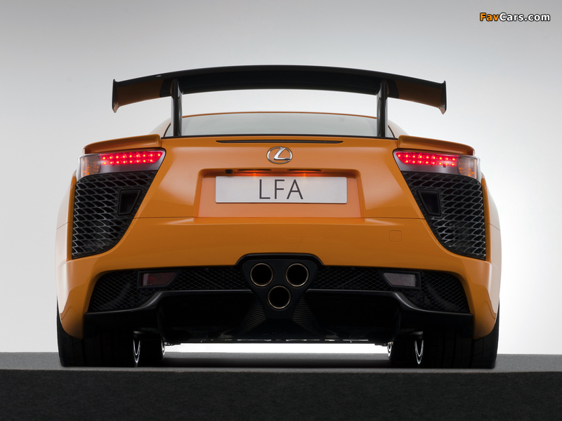 Lexus LFA Nürburgring Performance Package 2010–12 pictures (800 x 600)