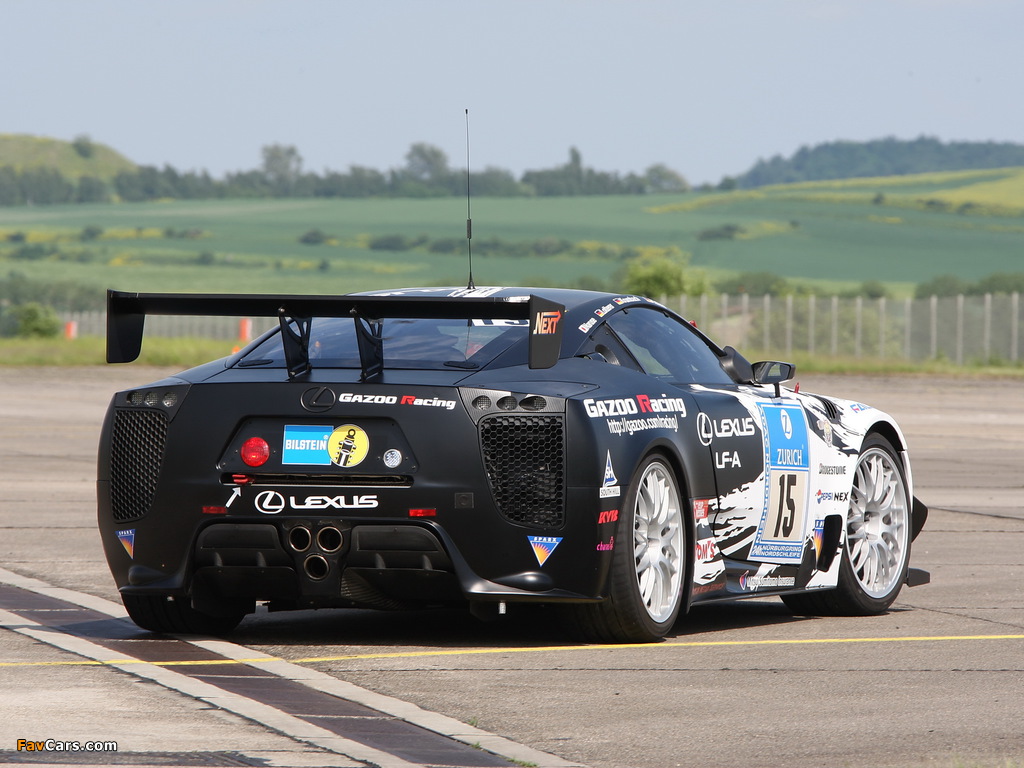 Photos of GAZOO Racing Lexus LF-A 24-hour Nürburgring 2009–12 (1024 x 768)