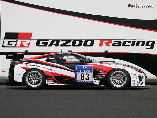 Photos of GAZOO Racing Lexus LF-A 24-hour Nürburgring 2009–12 (640 x 480)