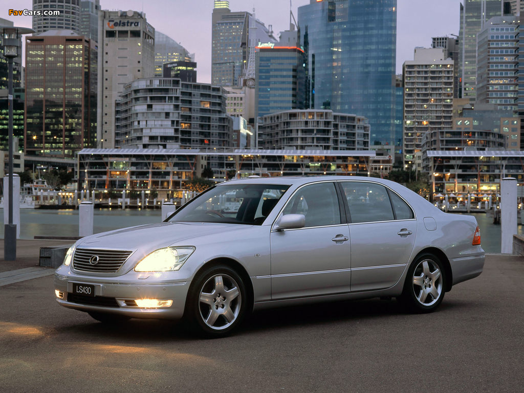 Images of Lexus LS 430 AU-spec (UCF30) 2003–06 (1024 x 768)