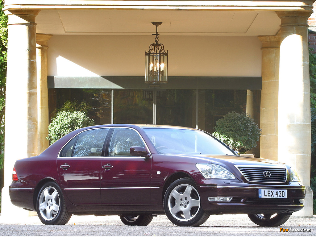 Images of Lexus LS 430 UK-spec (UCF30) 2003–06 (1024 x 768)