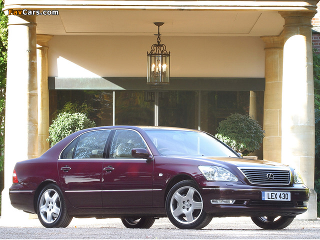 Images of Lexus LS 430 UK-spec (UCF30) 2003–06 (640 x 480)