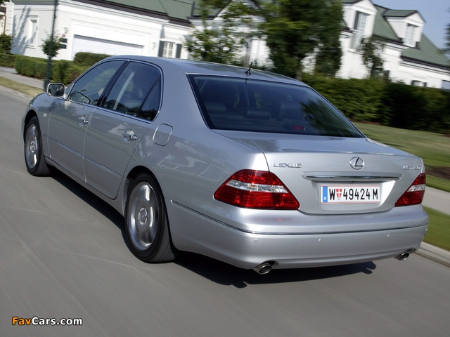 Images of Lexus LS 430 EU-spec (UCF30) 2003–06 (640 x 480)