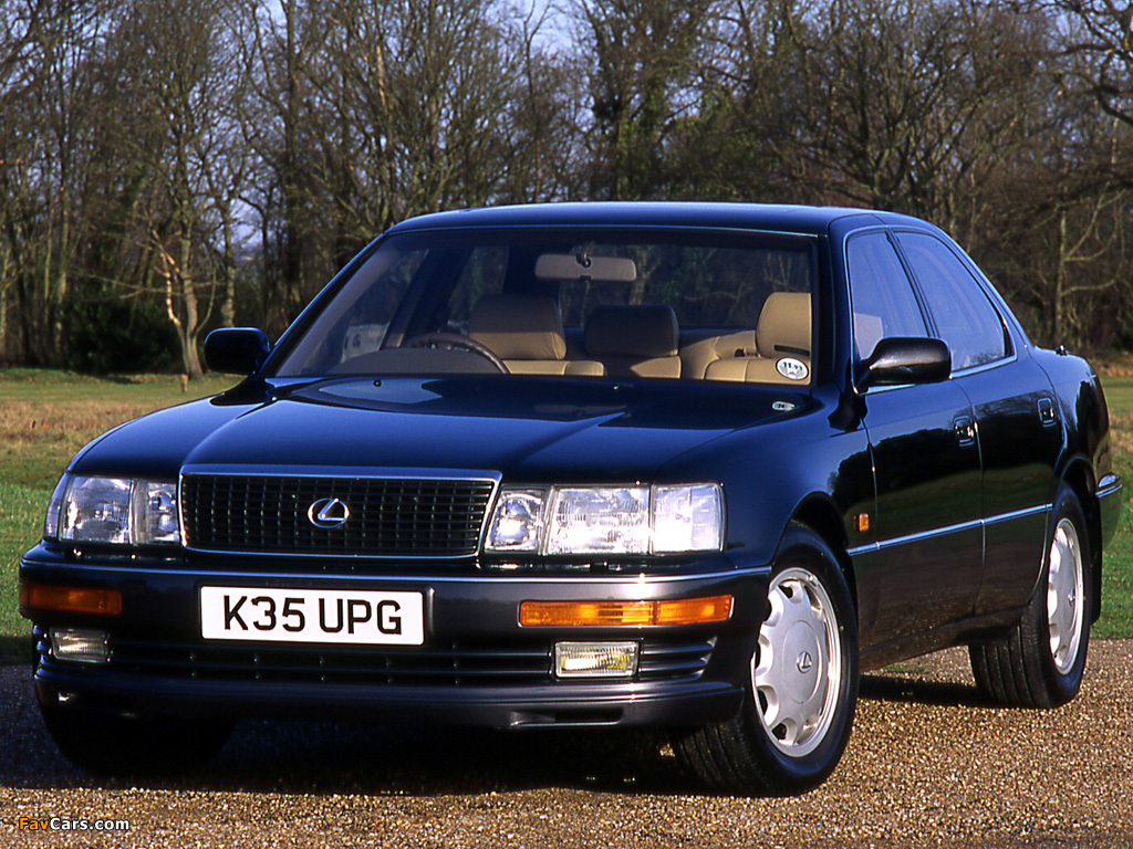 Lexus LS 400 UK-spec (UCF10) 1990–94 photos (1024 x 768)