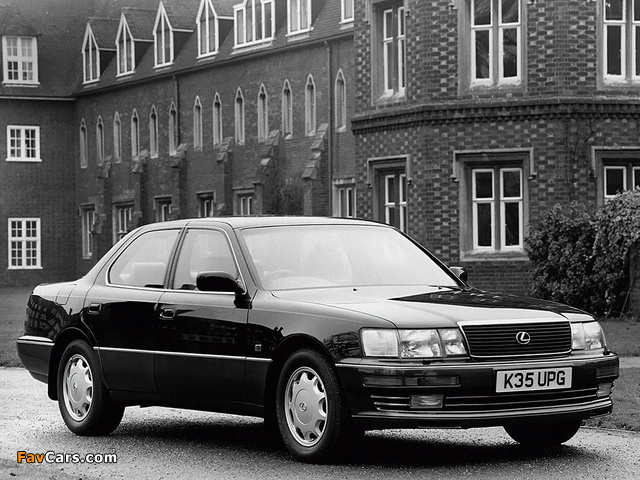 Lexus LS 400 UK-spec (UCF10) 1990–94 photos (640 x 480)