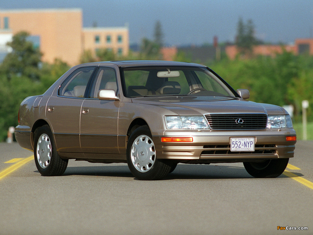 Lexus LS 400 US-spec (UCF20) 1995–97 photos (1024 x 768)