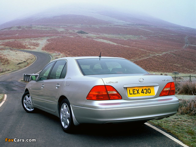 Lexus LS 430 UK-spec (UCF30) 2000–03 photos (640 x 480)