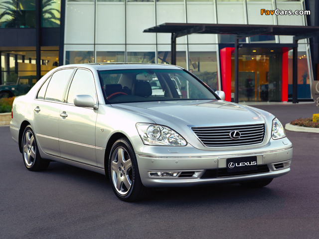 Lexus LS 430 AU-spec (UCF30) 2003–06 images (640 x 480)