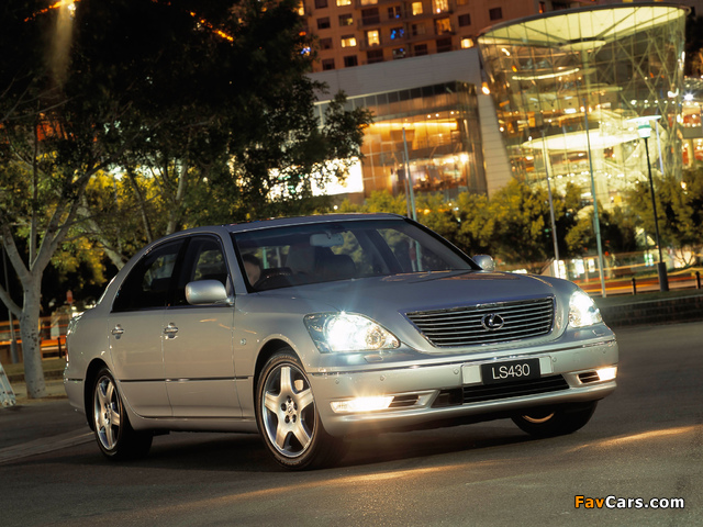 Lexus LS 430 AU-spec (UCF30) 2003–06 images (640 x 480)