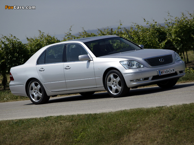 Lexus LS 430 EU-spec (UCF30) 2003–06 photos (640 x 480)