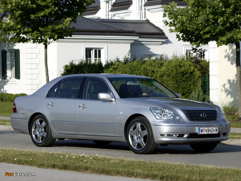 Lexus LS 430 EU-spec (UCF30) 2003–06 photos (800 x 600)